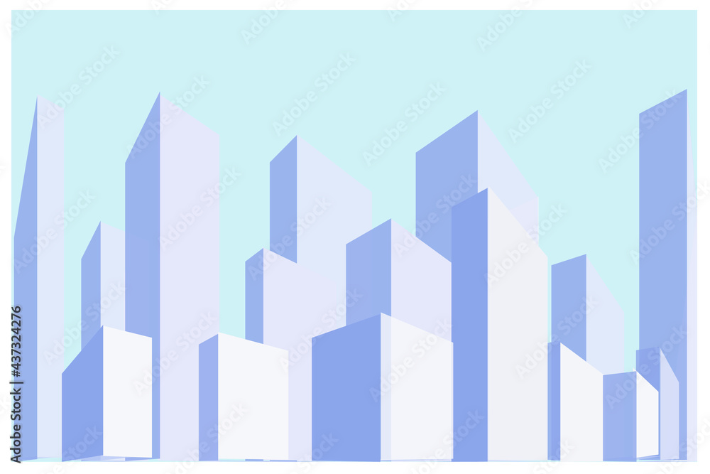 city background template -Vector