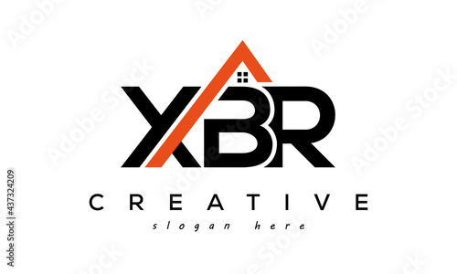 initial XBR letters real estate construction logo vector photo