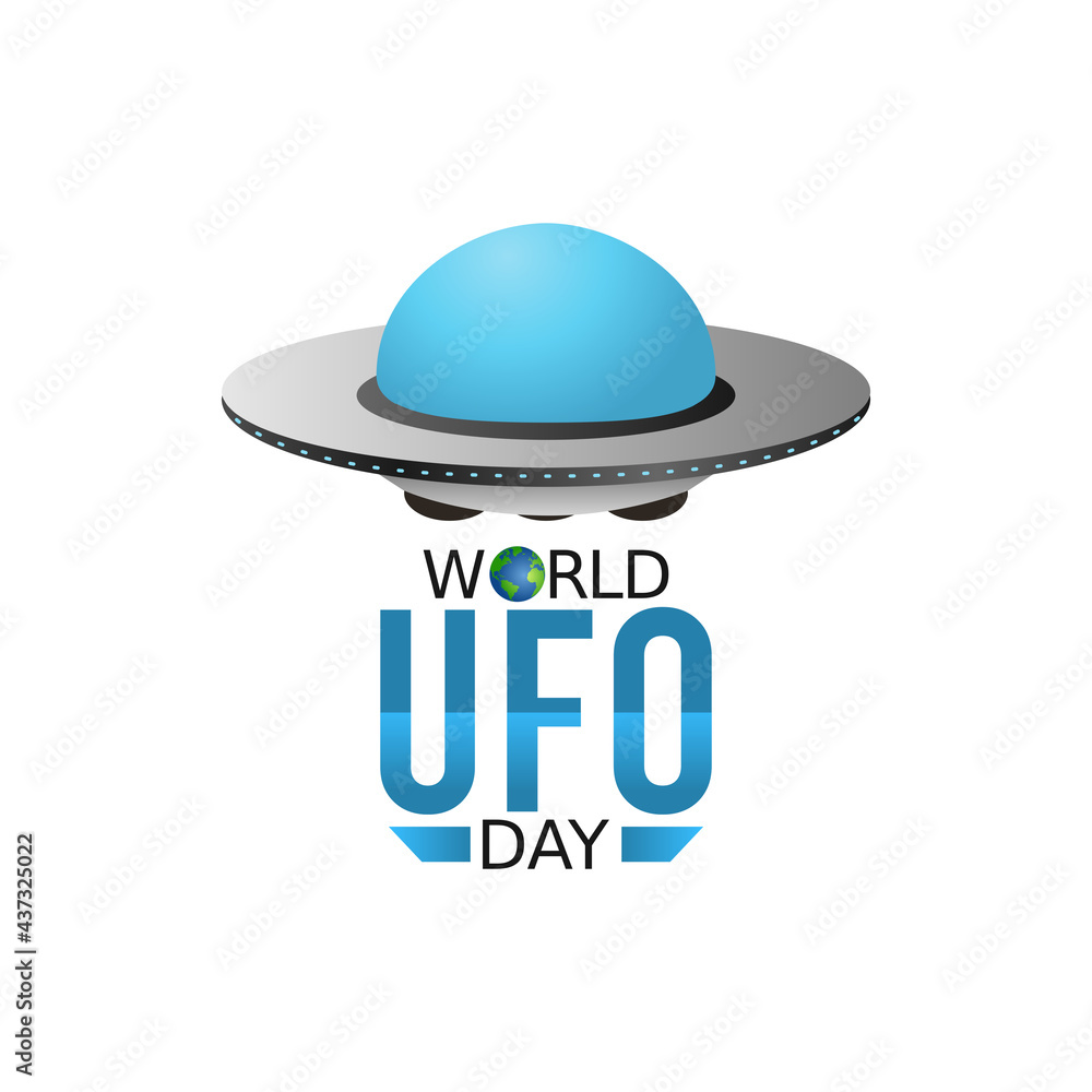 vector graphic of world ufo day good for world ufo day celebration