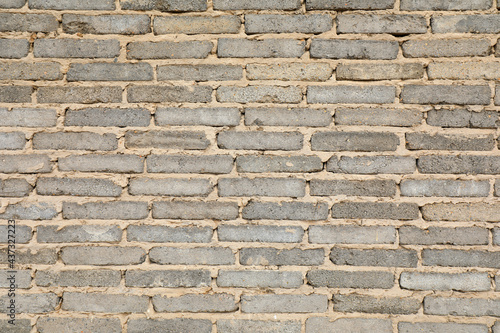 Gray brick wall building plan