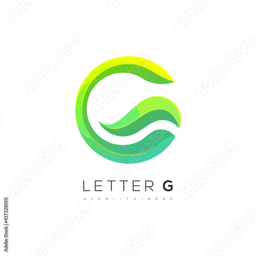 letter g logo design ilustration