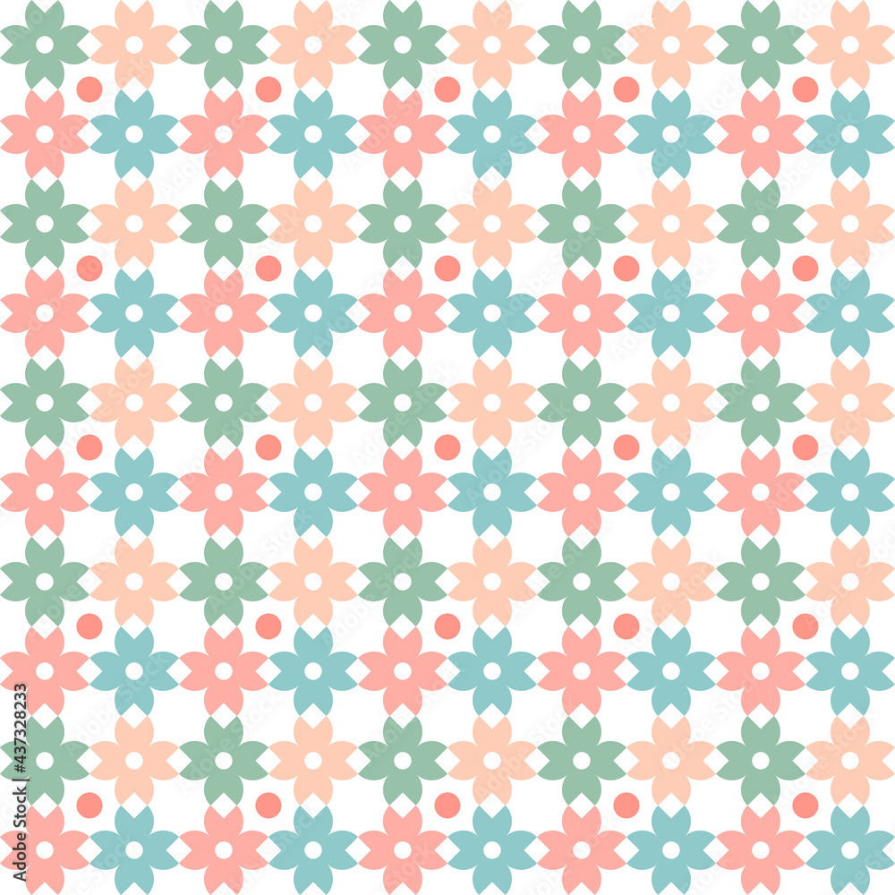 flower abstract pastel seamless background, Endless texture can be used for wallpaper, pattern fills, tilling