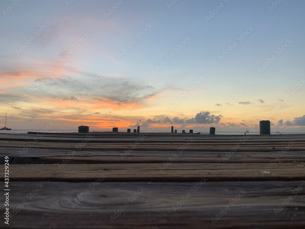 Fototapeta premium Aruba, Dock