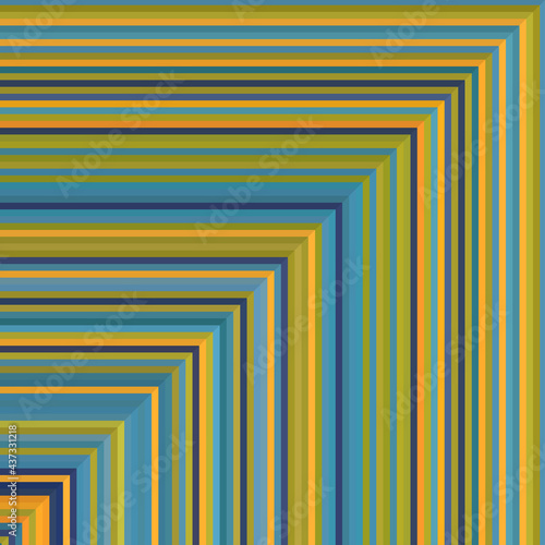 The African Style Blue And Orange Fabric Patterns, Abstract Colorful Striped Texture