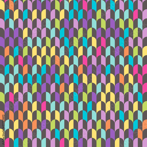 Abstract Colorful Seamless Geometric Pattern Background