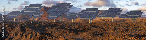 solar farm in the desert