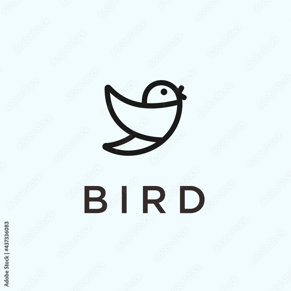 abstract bird logo. flying bird icon abstract bird logo. flying bird icon