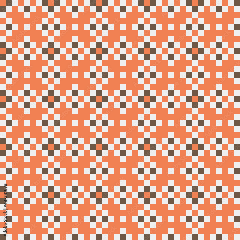 Fototapeta premium Abstract Cross Pattern generative computational art illustration