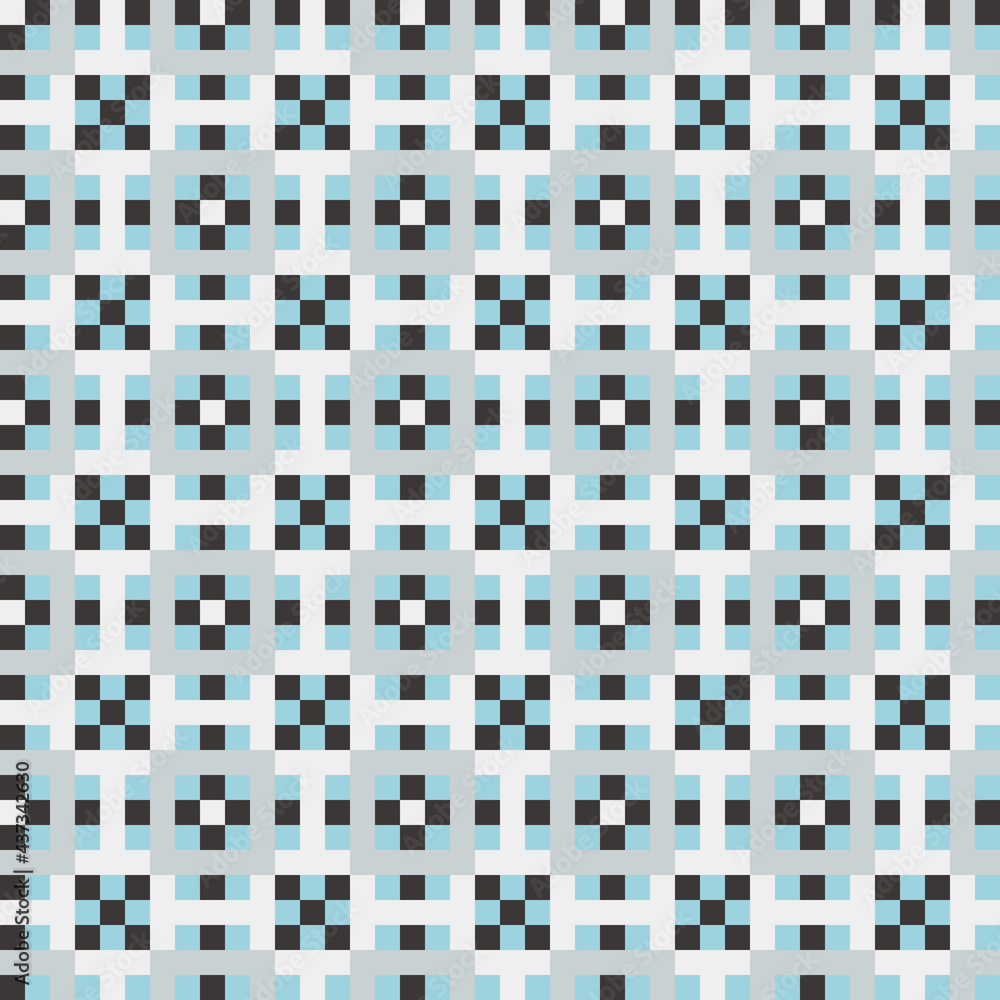 Fototapeta premium Abstract Cross Pattern generative computational art illustration