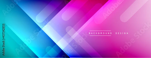 Dynamic lines abstract background. 3D shadow effects and fluid gradients. Modern overlapping forms