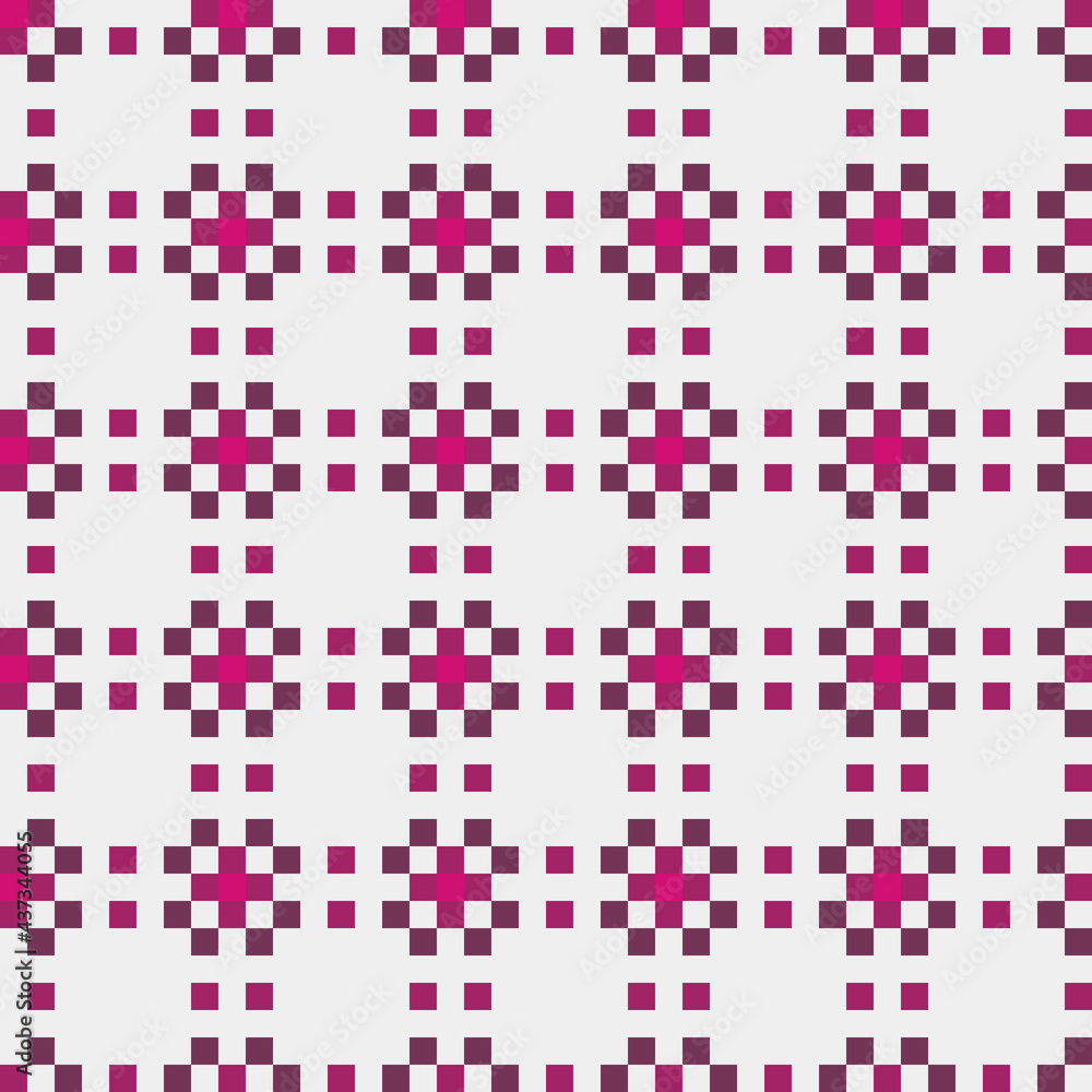 Fototapeta premium Abstract Cross Pattern generative computational art illustration