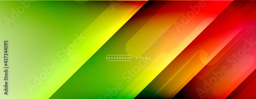 Dynamic lines abstract background. 3D shadow effects and fluid gradients. Modern overlapping forms