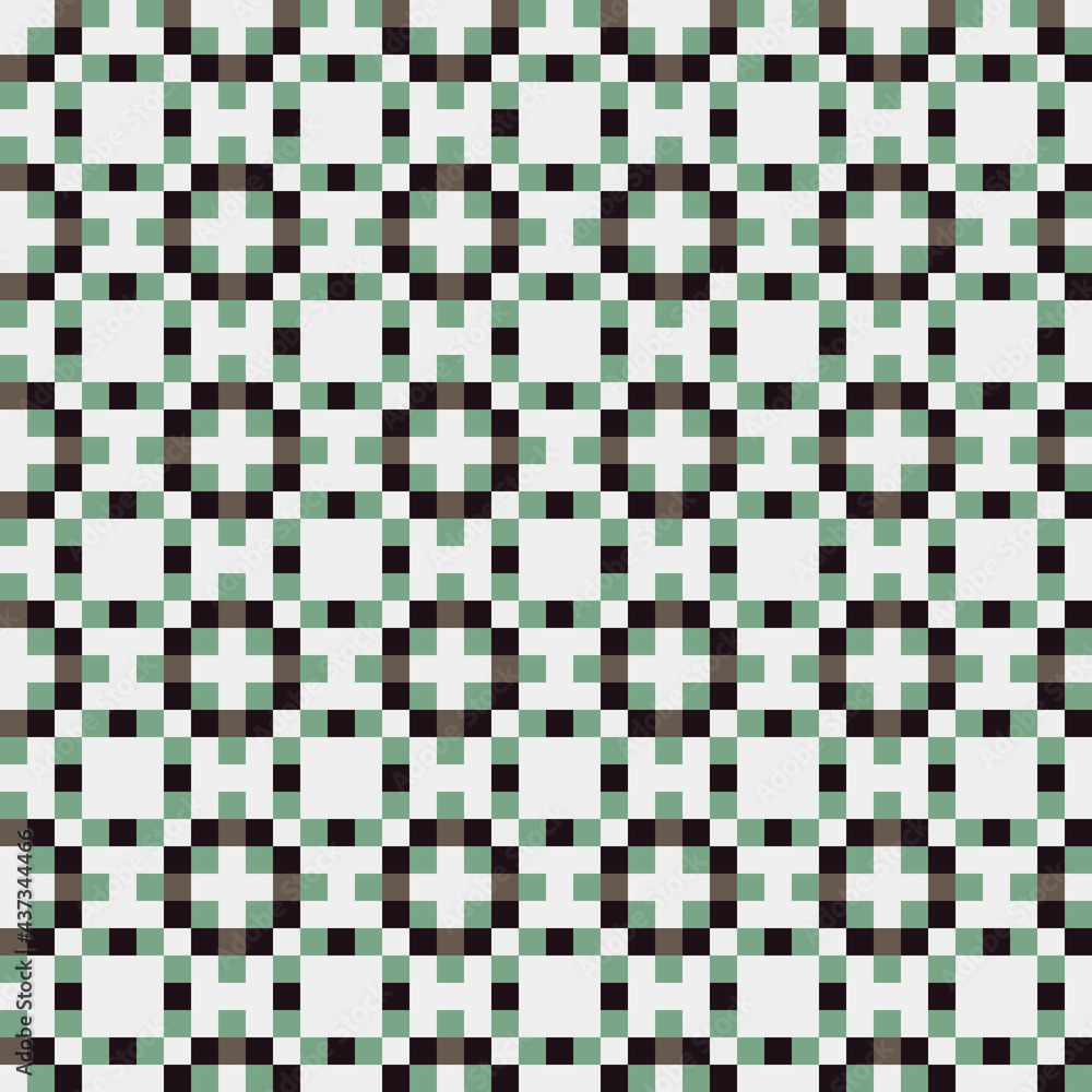 Fototapeta premium Abstract Cross Pattern generative computational art illustration