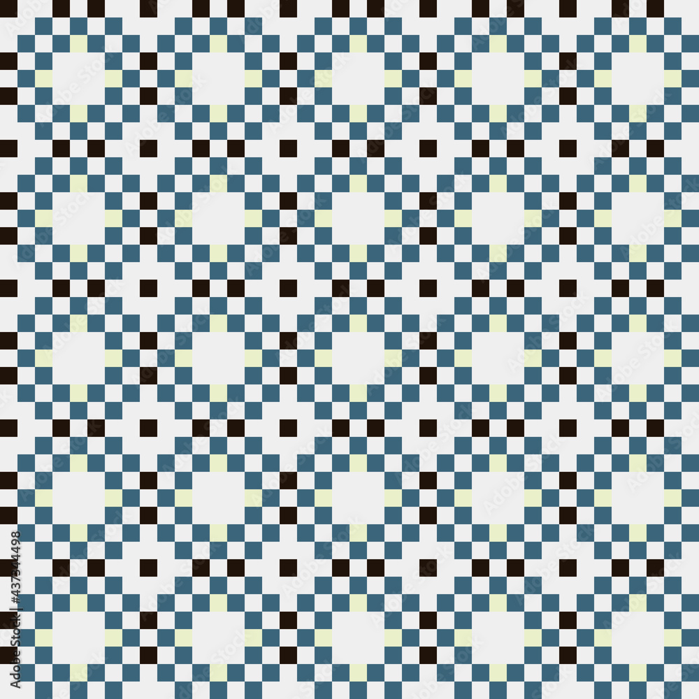 Fototapeta premium Abstract Cross Pattern generative computational art illustration