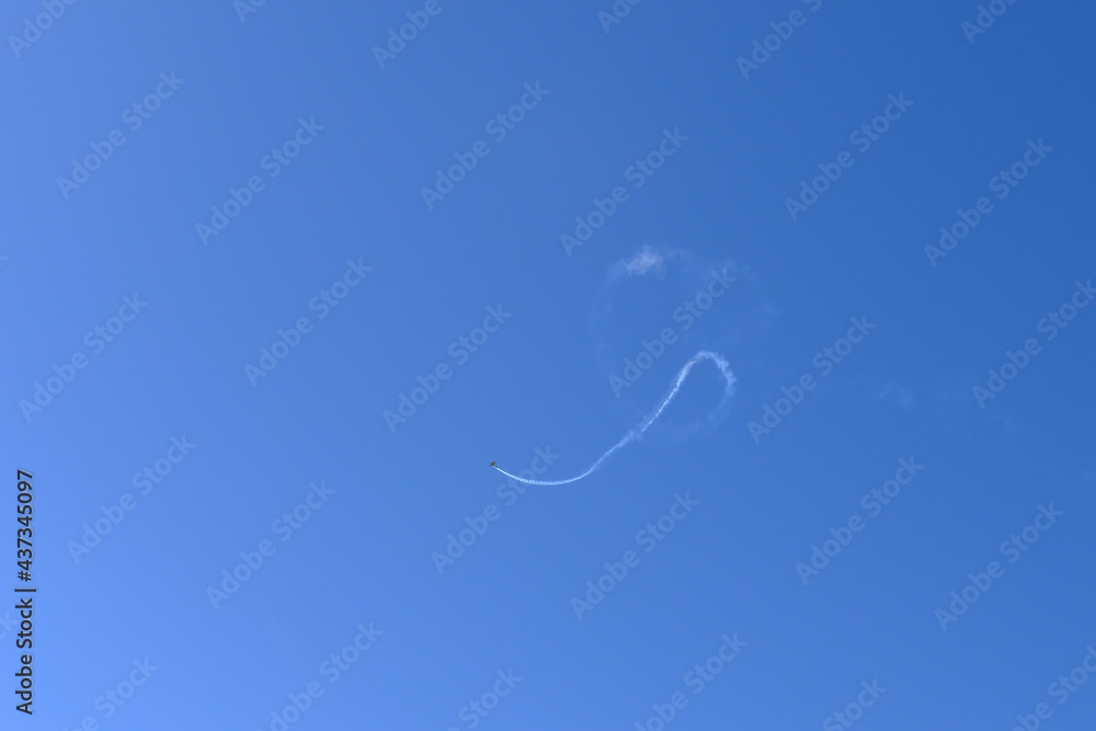 lettering airplane in the blue sky lettering airplane in the blue sky