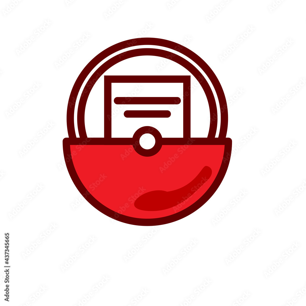 Email message envelope icon vector design template Email message envelope icon vector design template