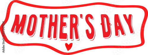 Mother day. Lettering style.  Mother day poster. Happy Mother's Day. illustration for women's day, shop, discount, sale, flyer, decoration.
