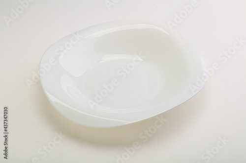 White proclean plate for serving