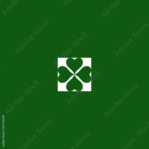 clover square logo design
