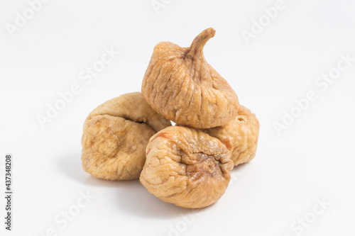 dried figs isolated white background