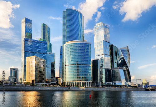 Russia - Moscow skyline  Modern International Bussinec Center