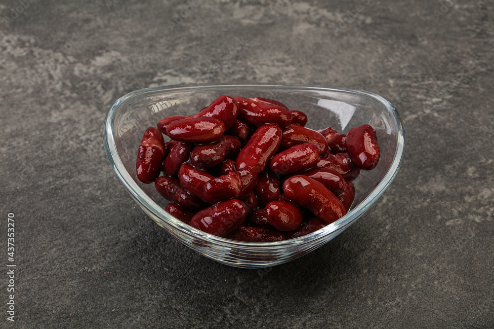Canned red Kidney in the bowl Canned red Kidney in the bowl