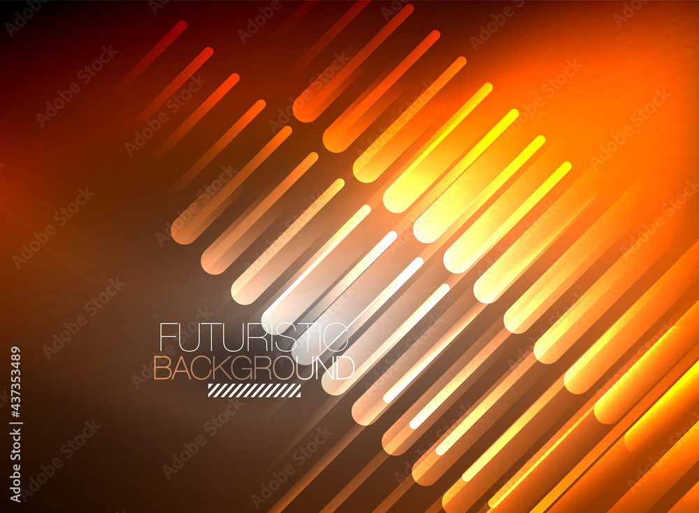 Bright neon color techno abstract background, shiny glowing neon lines in the dark background Bright neon color techno abstract background, shiny glowing neon lines in the dark background