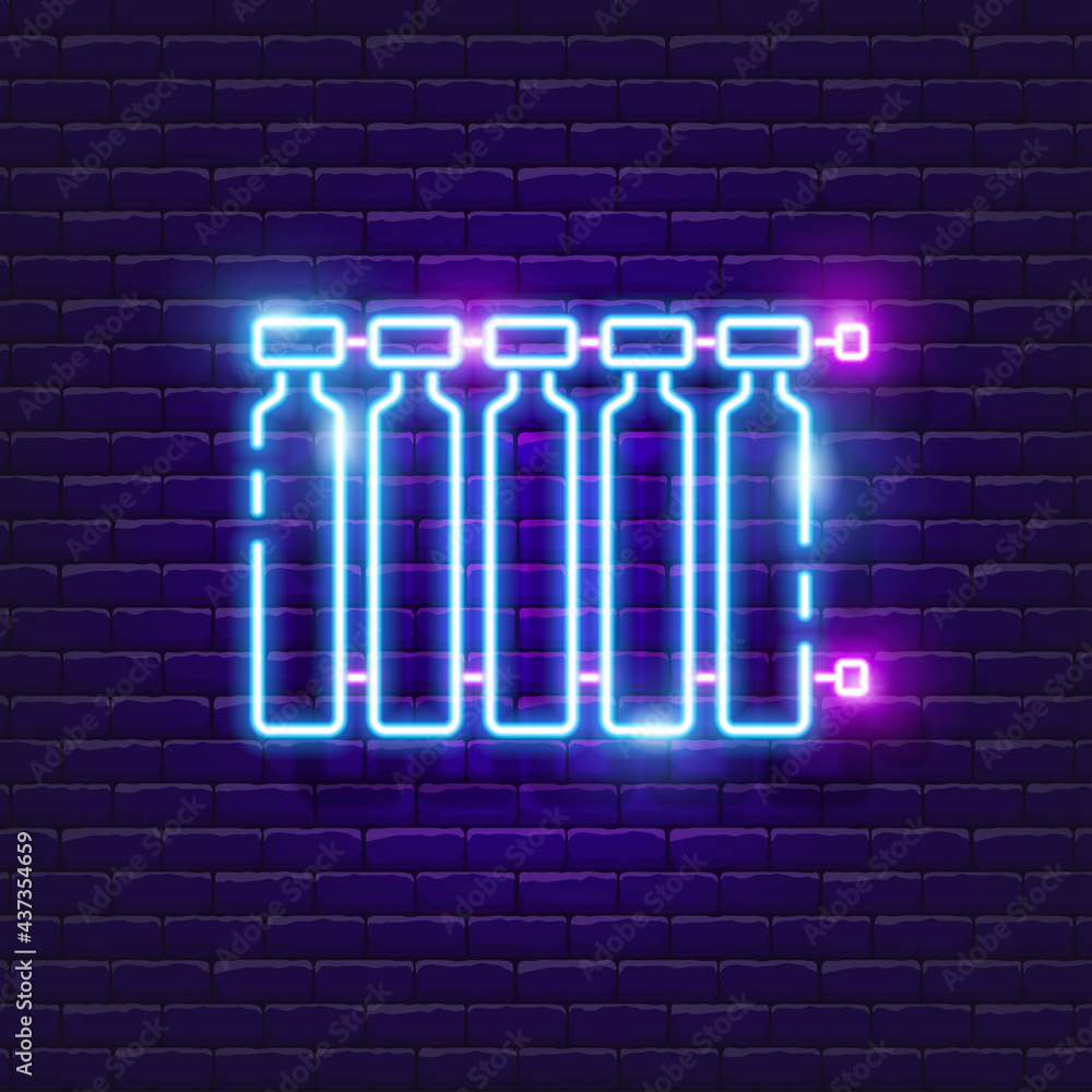 Fototapeta premium Heating radiator signboard. Vector illustration for design. Heating system concept.