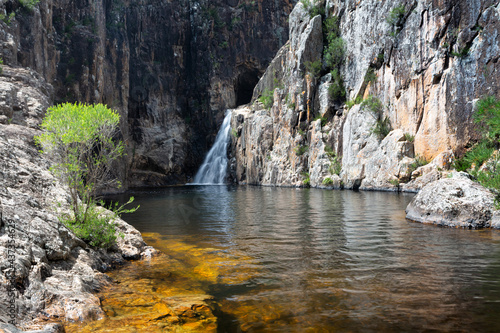 Beautiful waterfall gorge and swimming hole