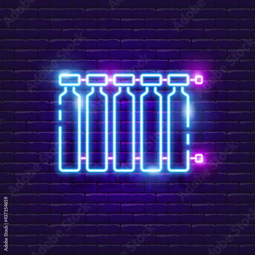 Heating radiator signboard. Vector illustration for design. Heating system concept.