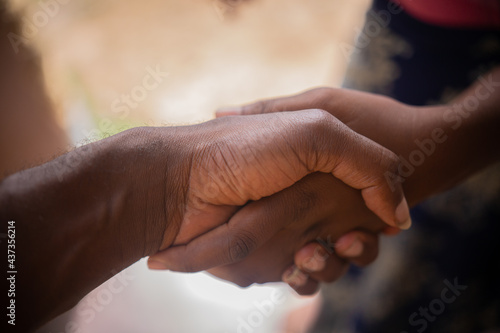 AFRICAN HANDS, GREETINGS BY BLACK PEOPLE 