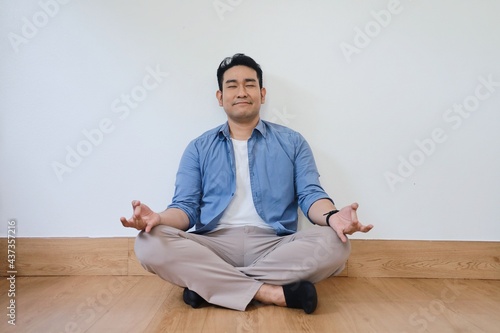 man meditating