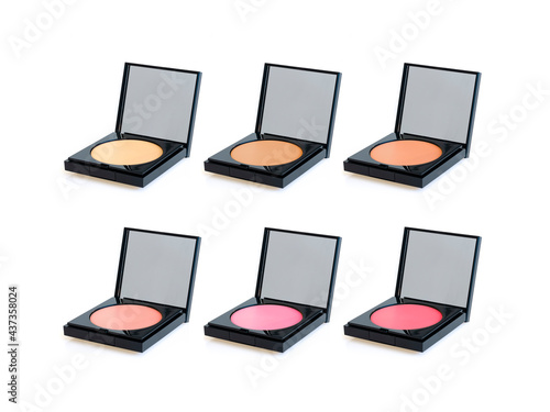 Polvo compacto maquillaje cara piel radiante estilo colores makeup photo