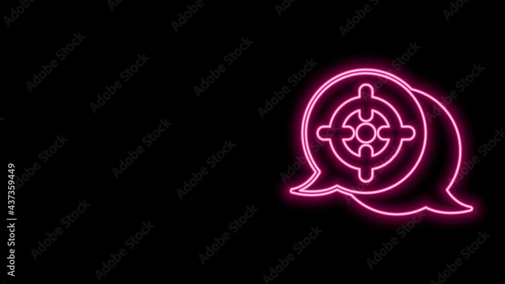 Glowing neon line Target financial goal concept icon isolated on black background. Symbolic goals achievement, success. 4K Video motion graphic animation Glowing neon line Target financial goal concept icon isolated on black background. Symbolic goals achievement, success. 4K Video motion graphic animation
