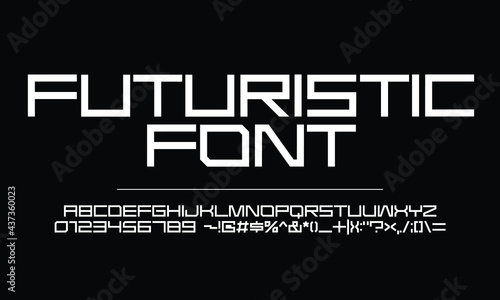 futuristic font in regular. kind of display font in rigid for title or headline on newspaper and magazine. stylish font for future things theme.