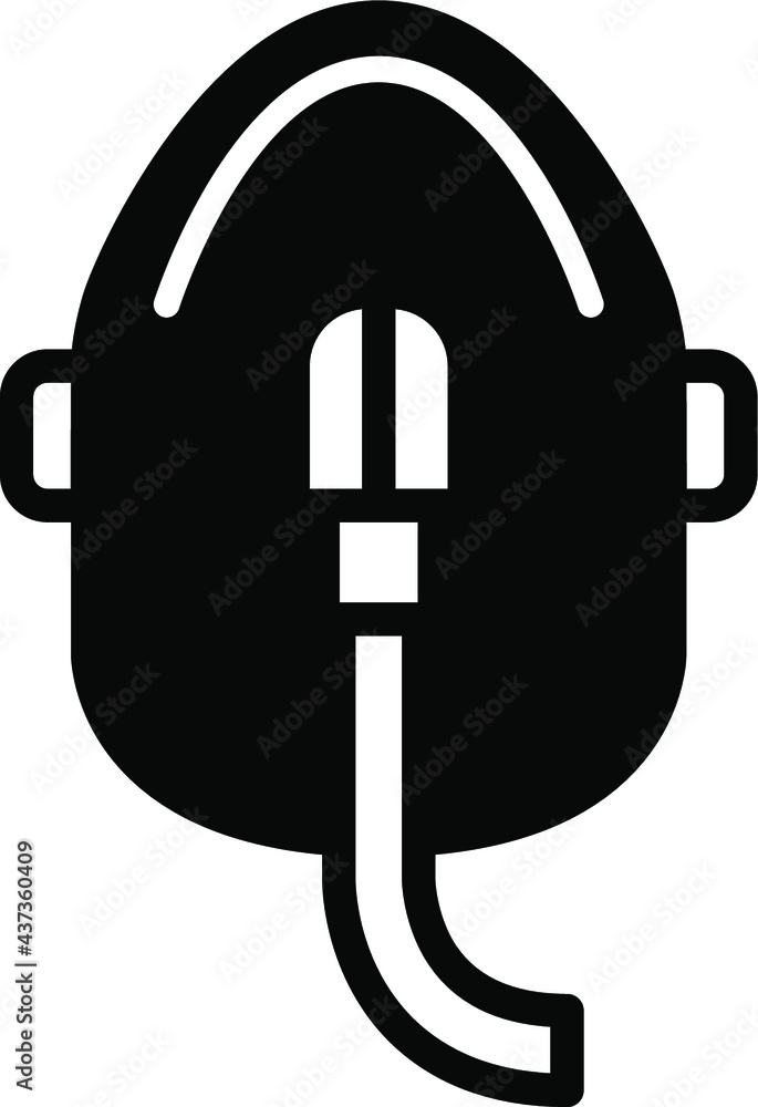 oxygen mask icon. therapy symbol vector illustration oxygen mask icon. therapy symbol vector illustration