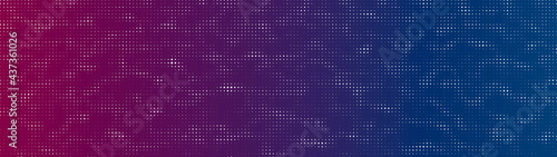 Cybernetic futuristic background. Big data visualization. Colorful Halftones. Matrix glitch. Vector illustration.