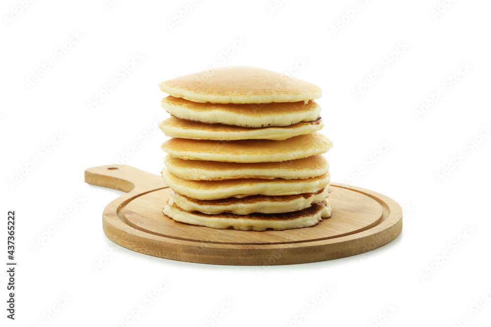 Stack of pancakes isolated on white background Stack of pancakes isolated on white background