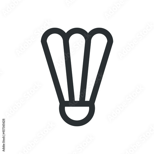 Badminton shuttlecock icon