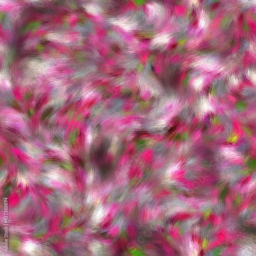 Wallpaper Mural Seamless faux digital painted floral pattern print. High quality illustration. Procedural painting with realistic brush strokes in impressionistic style. Abstract art for surface design and print. Torontodigital.ca