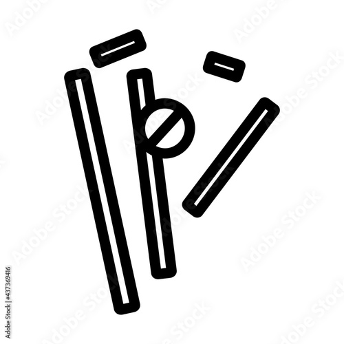 Cricket Wicket Icon