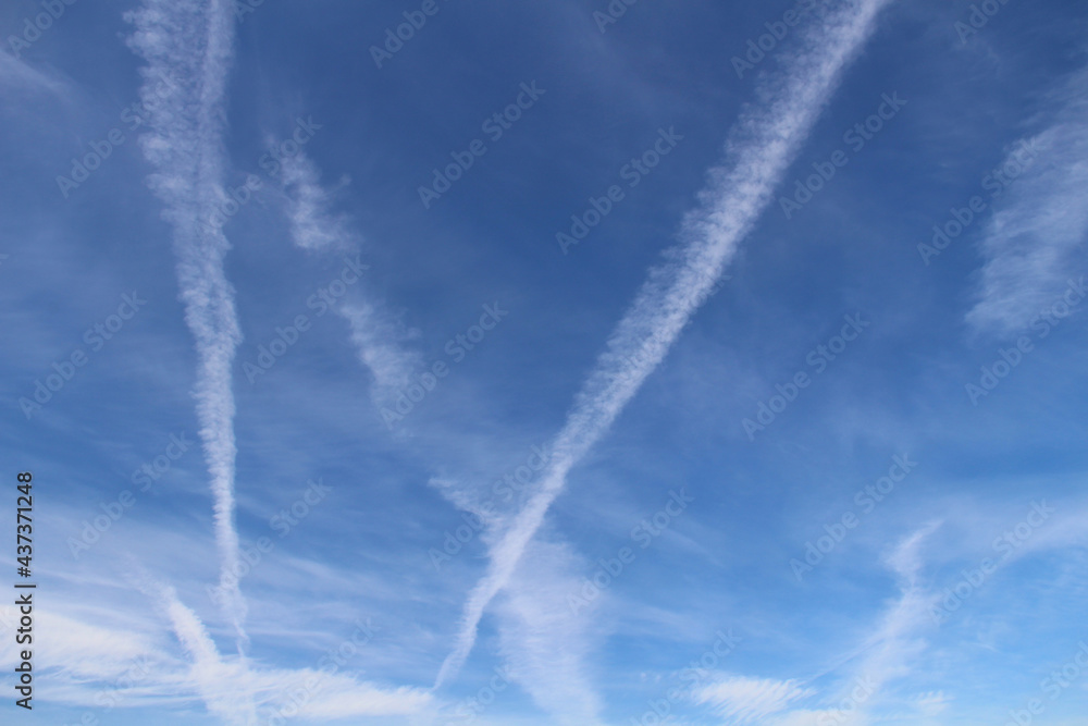 Big white clouds on a high blue sky Big white clouds on a high blue sky