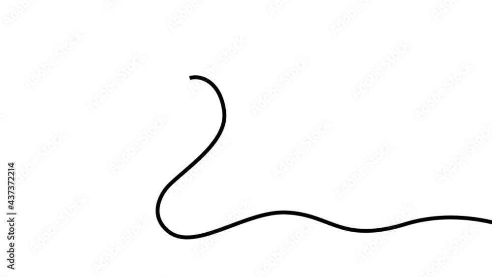 Self-drawing animation of continuous line heart and love Self-drawing animation of continuous line heart and love