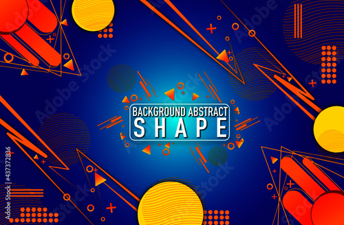 Background Abstract Shape Blue