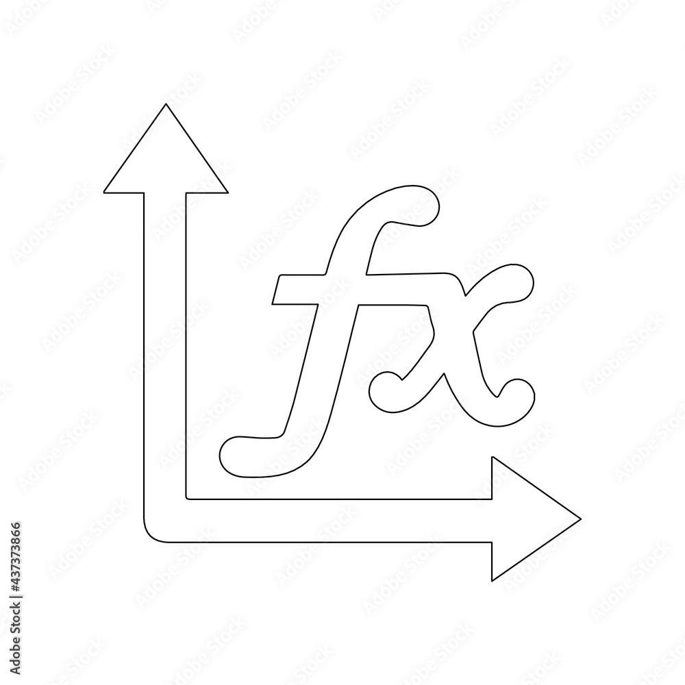 Fx math science outline icon Fx math science outline icon
