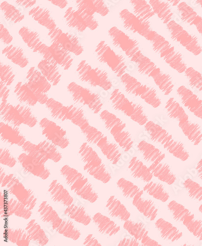 Abstract background drawing in light pink with brush strokes