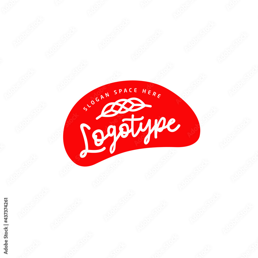 Vector set logos design template ideal for agriculture, organic food, grocery, natural harvest, baby food, cookies, cereals.