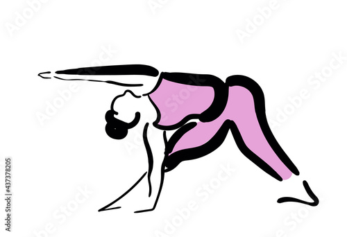 different yoga poses beauty and conciseness