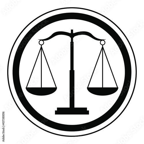 legal scale vector image