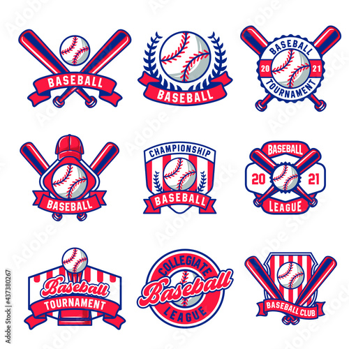 Baseball logo and insignias collection